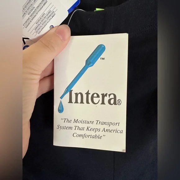 NWT Vintage Jockey women’s Navy and Green Athletic Shorts leggings size large - Picture 5 of 6